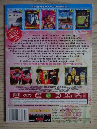BRATZ, KOUZELNÁ KŘÍDLA, DVD FILM