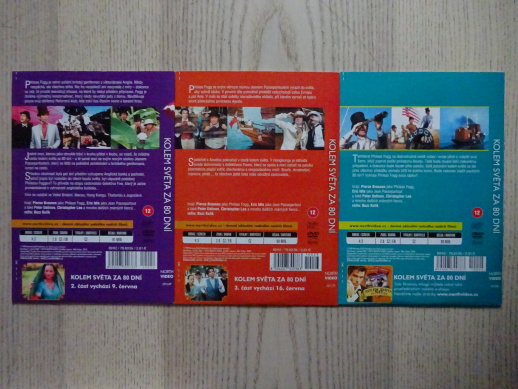 KOLEM SVĚTA ZA 80 DNÍ 1.-3. ČÁST, DVD FILM