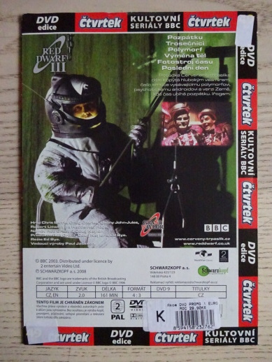 ČERVENÝ TRPASLÍK, 3., RED DWARF III, DVD FILM