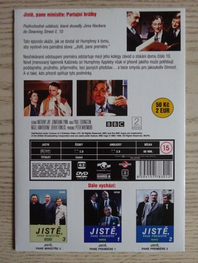 JISTĚ, PANE MINISTŘE, DVD FILM