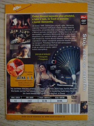 STŮJ, NEBO SE NETREFÍM, DVD FILM ČR