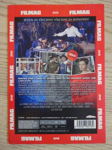 D´ARTAGNAN A TŘI MUŠKETÝŘI, DVD FILM
