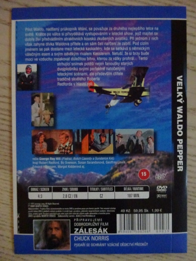 VELKÝ WALDO PEPPER, DVD FILM 