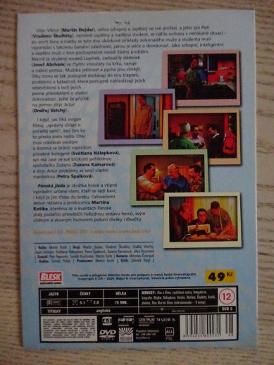 PÁNSKÁ JÍZDA, DVD FILM ČR