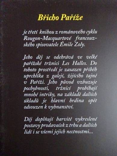 BŘICHO PAŘÍŽE, ÉMILE ZOLA, **an