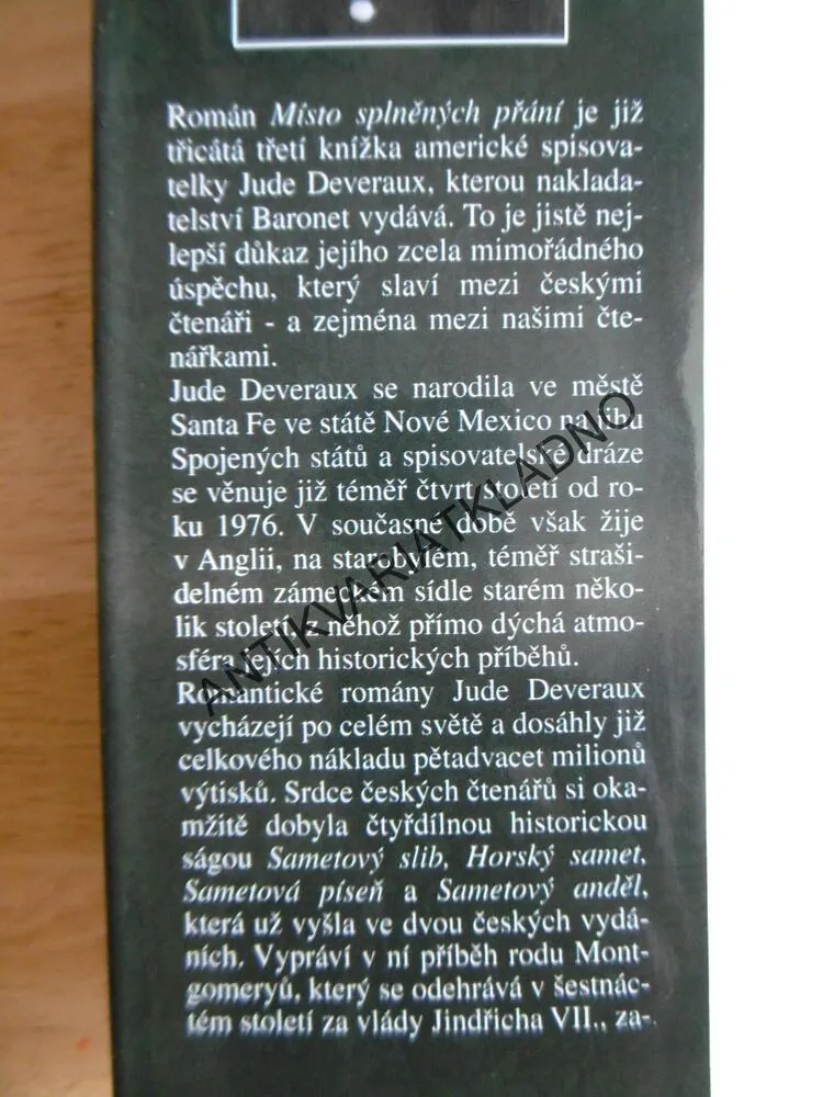 MÍSTO SPLNĚNÝCH PŘÁNÍ, JUDE DEVERAUX, **an