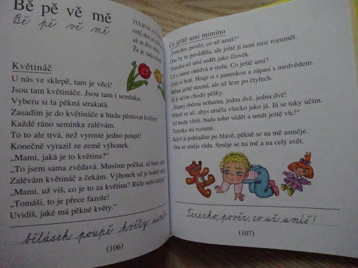 SLABIKÁŘ, HELENA ZMATLÍKOVÁ, ŽÁČEK, **an