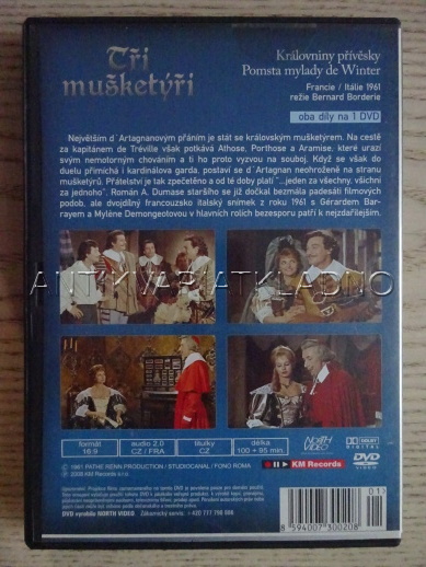 TŘI MUŠKETÝŘI, DVD FILM