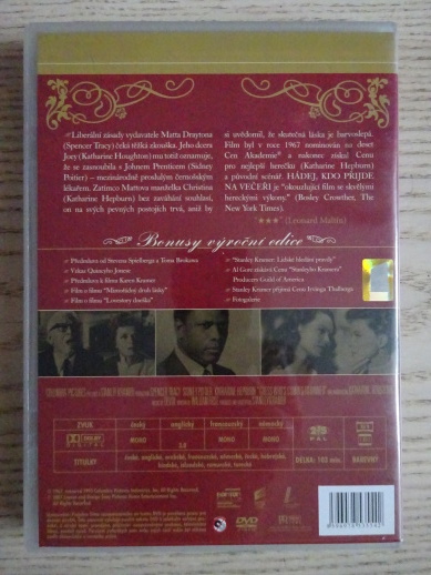HÁDEJ, KDO PŘIJDE NA VEČEŘI, DVD FILM