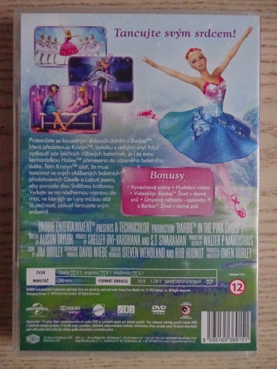 BARBIE A RŮŽOVÉ BALERÍNKY, DVD FILM