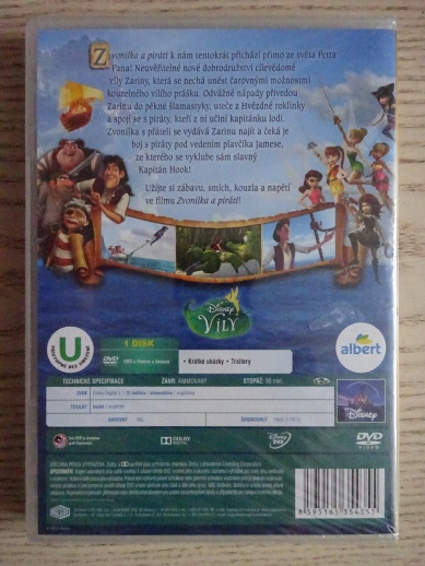 ZVONILKA A PIRÁTI, DVD FILM