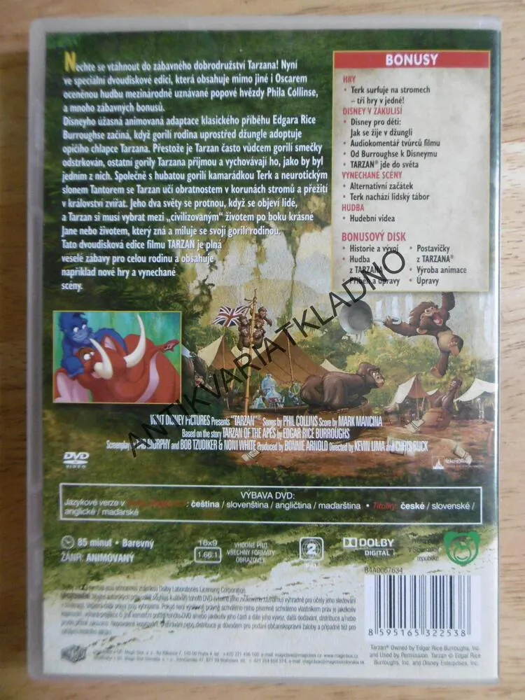 TARZAN,DISNEY, DVD FILM 