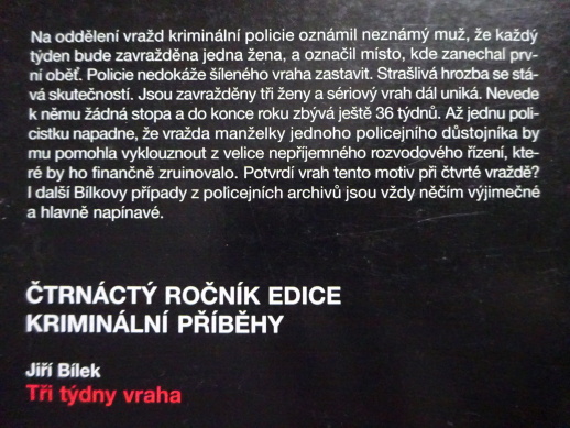 TŘI TÝDNY VRAHA, JIŘÍ BÍLEK, **an