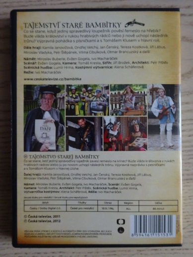 TAJEMSTVÍ STARÉ BAMBITKY, DVD FILM ČR