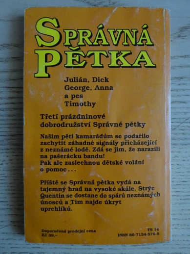 SPRÁVNÁ PĚTKA, PĚTKA NA ÚTĚKU, ENID BLYTONOVÁ, **an