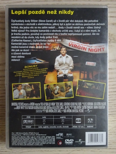 40 LET PANIC, DVD FILM