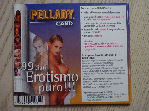 PELLADY CARD, DVD FILM EROTIKA