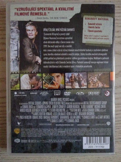 KRVAVÝ DIAMANT, DVD FILM