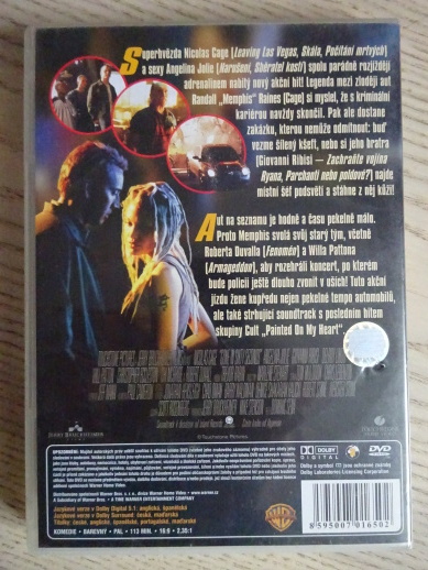 60 SEKUND, DVD FILM