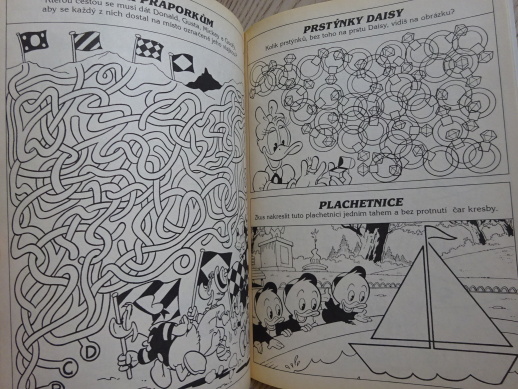 HÁDANKY, KŘÍŽOVKY, komiks DISNEY 6/96