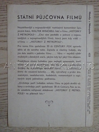 HISTORKY Z METROPOLE, CH. BOYER, FILMOVÝ PROGRAM 131