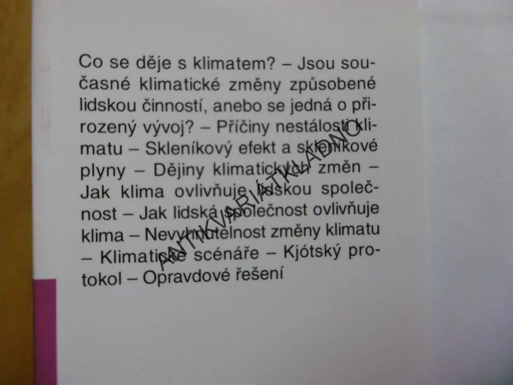 GLOBÁLNÍ ZMĚNA KLIMATU, VINCENTE BARROS, 