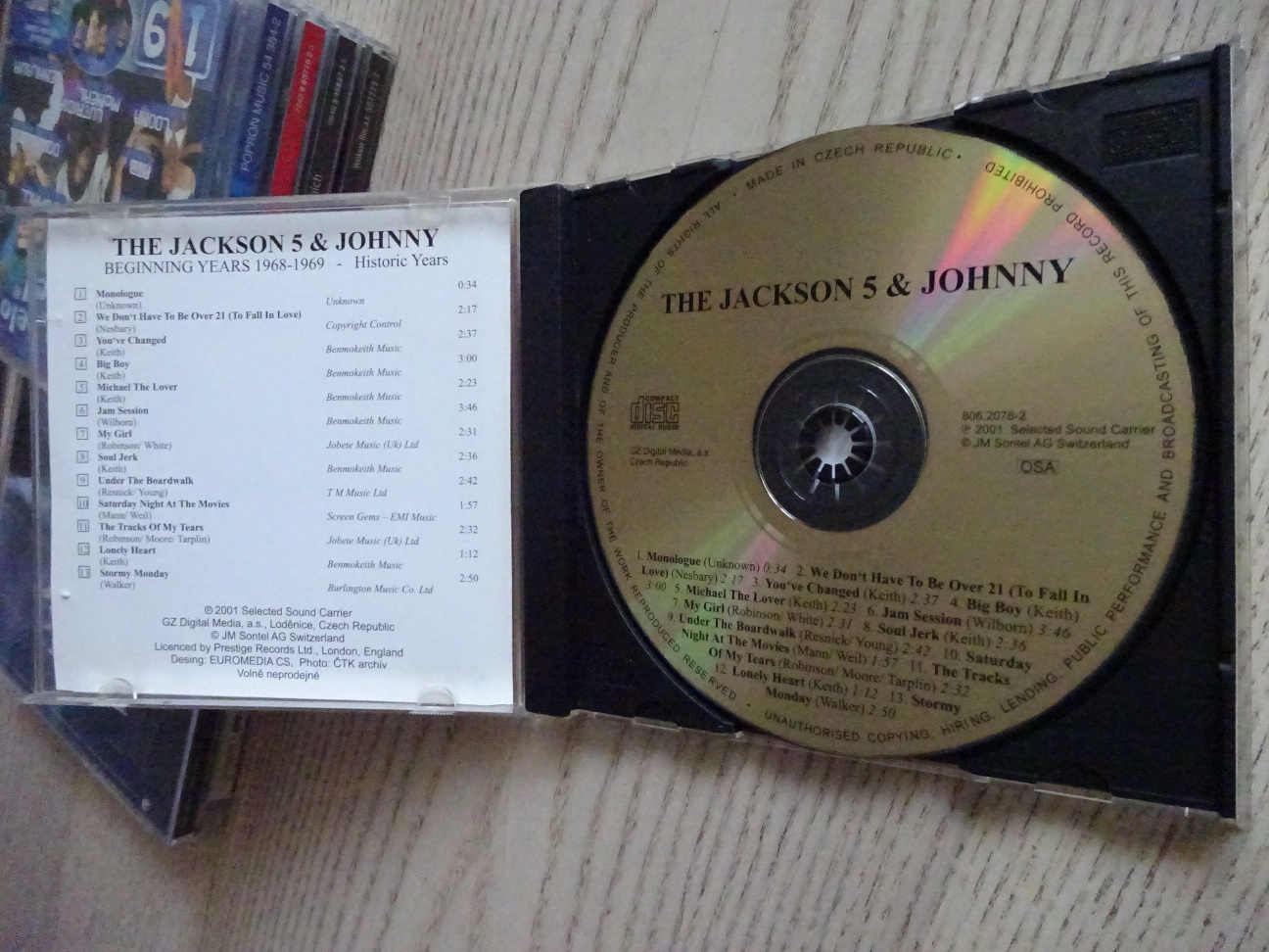 THE JACKSON 5 AND JOHNNY, BEGINNING YEARS 1968-69, CD HUDBA