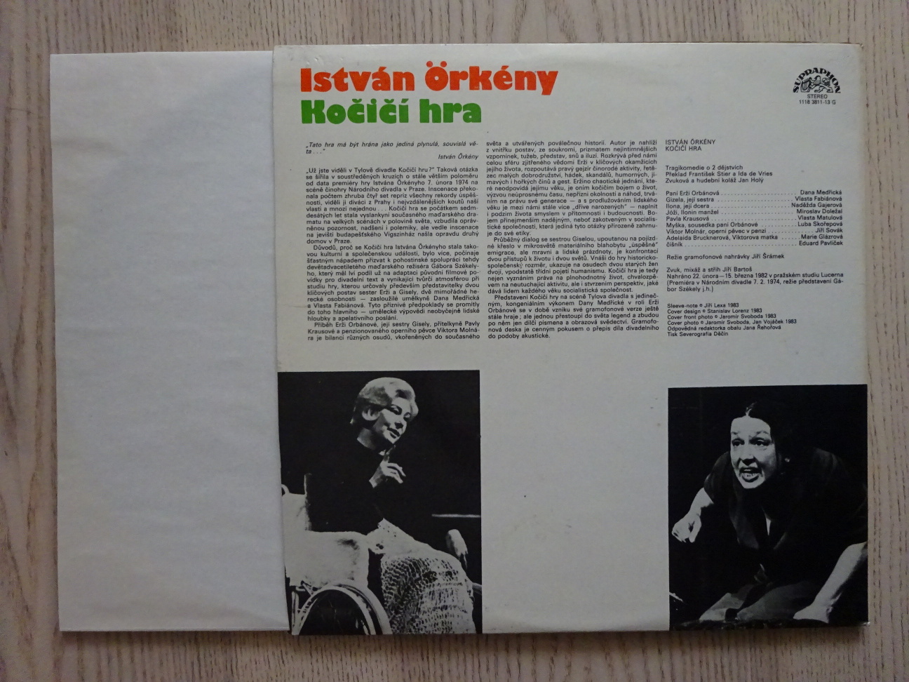 ISTVÁN ÖRKÉNY, KOČIČÍ HRA, GRAMODESKA