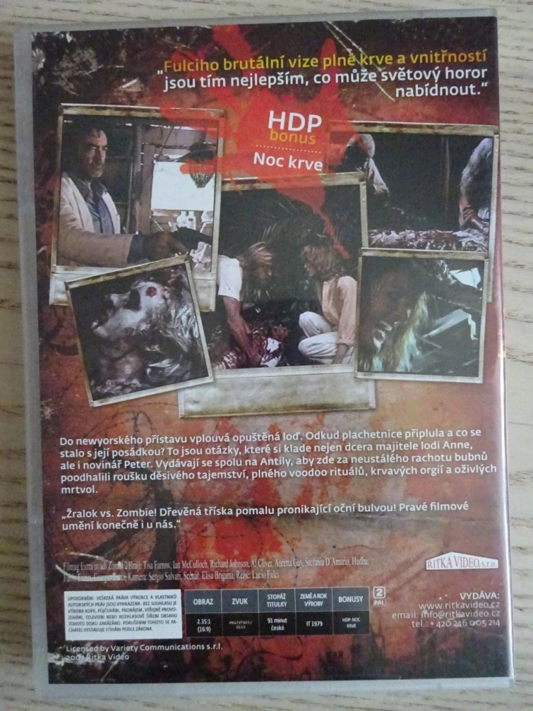 ZOMBI 2, DVD FILM