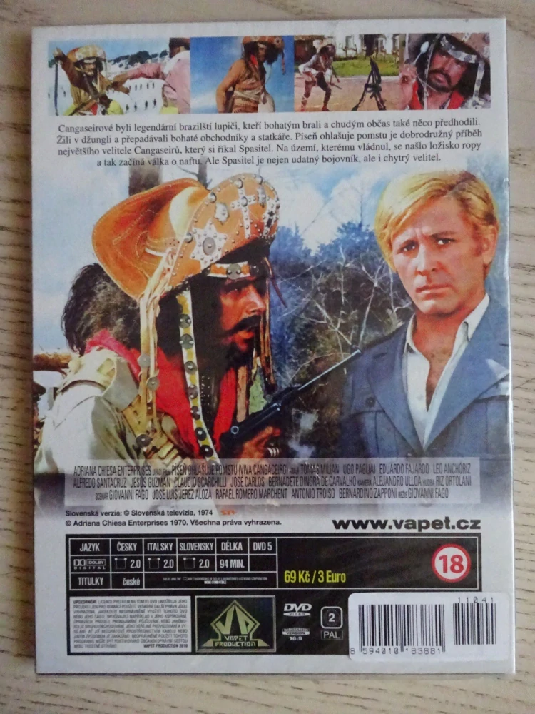 PÍSEŇ OHLAŠUJE POMSTU, DVD FILM