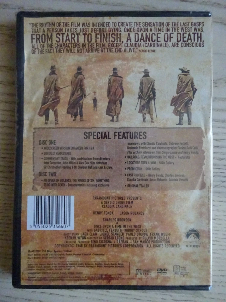 TENKRÁT NA ZÁPADĚ, ONCE UPON A TIME IN THE WEST, DVD FILM