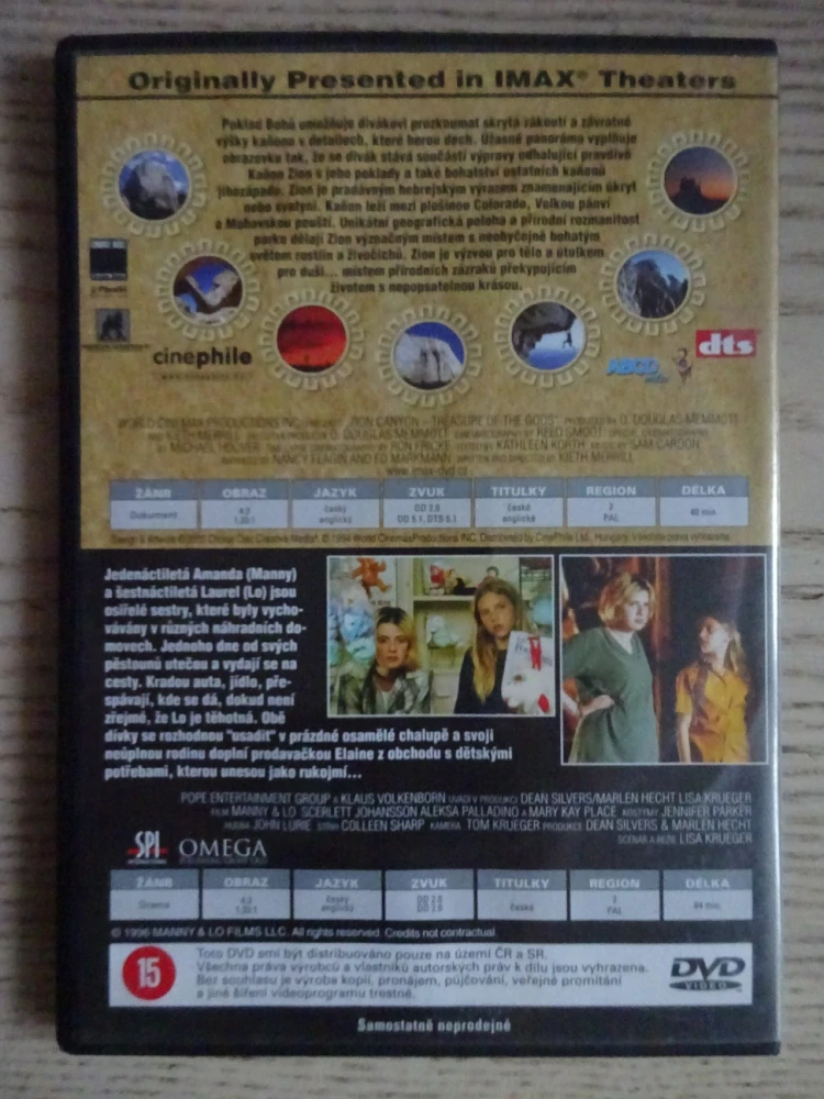 KAŇON ZION, MANNY A LO, DVD FILM