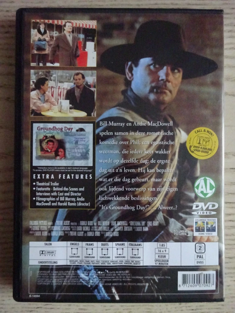 GROUNDHOD DAY, DVD FILM