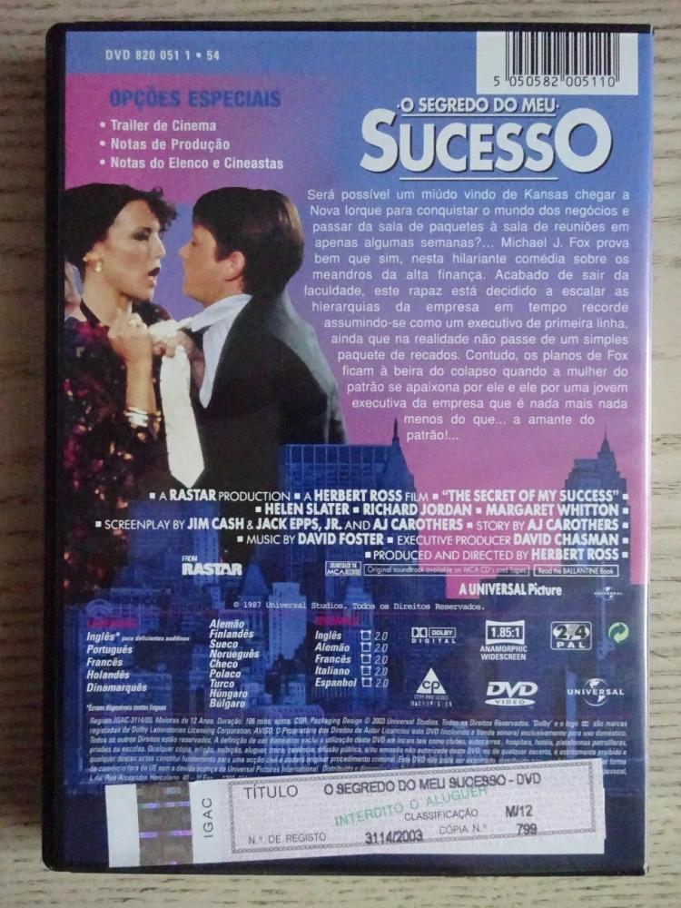 TAJEMSTVÍ MÉHO ÚSPĚCHU, DVD FILM