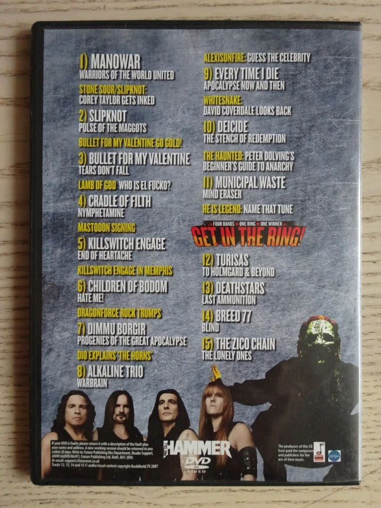 METAL HAMMER, DVD HUDBA