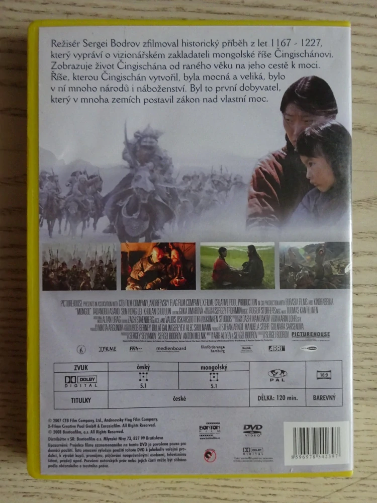 MONGOL, ČINGISCHÁN, DVD FILM