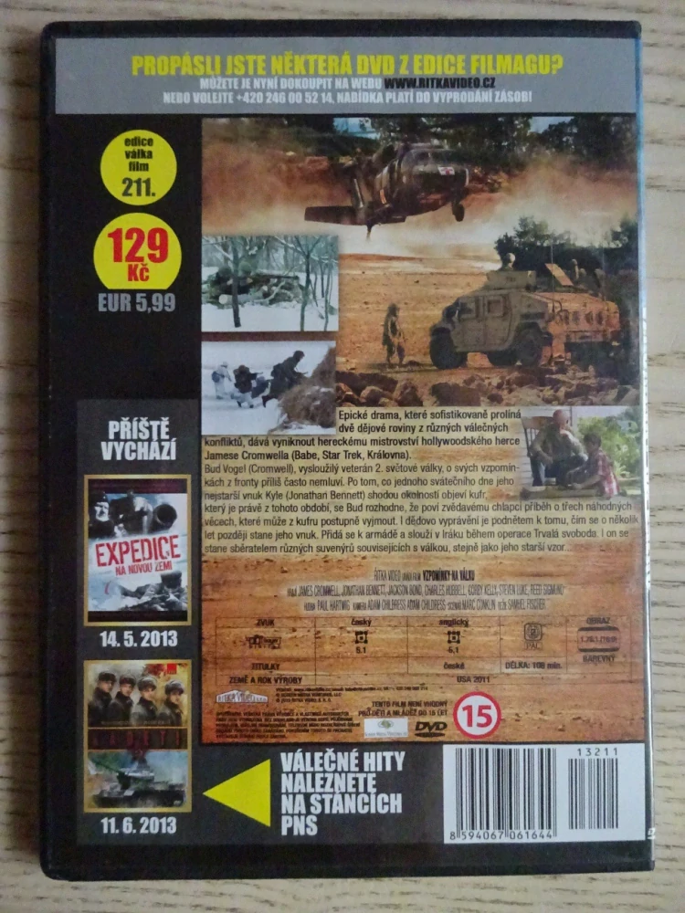 VZPOMÍNKY NA VÁLKU, DVD FILM