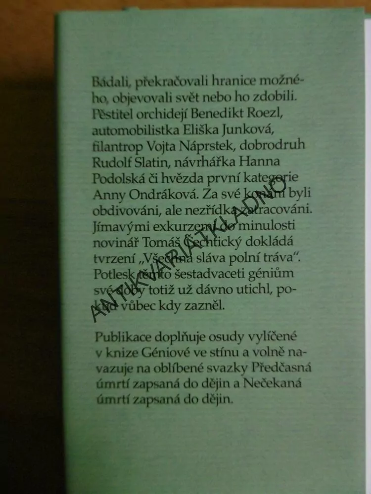 GÉNIOVÉ BEZ POTLESKU, TOMÁŠ ČECHTICKÝ