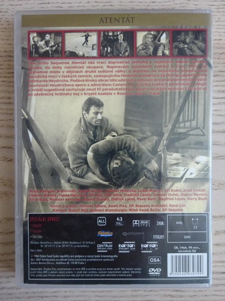 ATENTÁT, DVD FILM