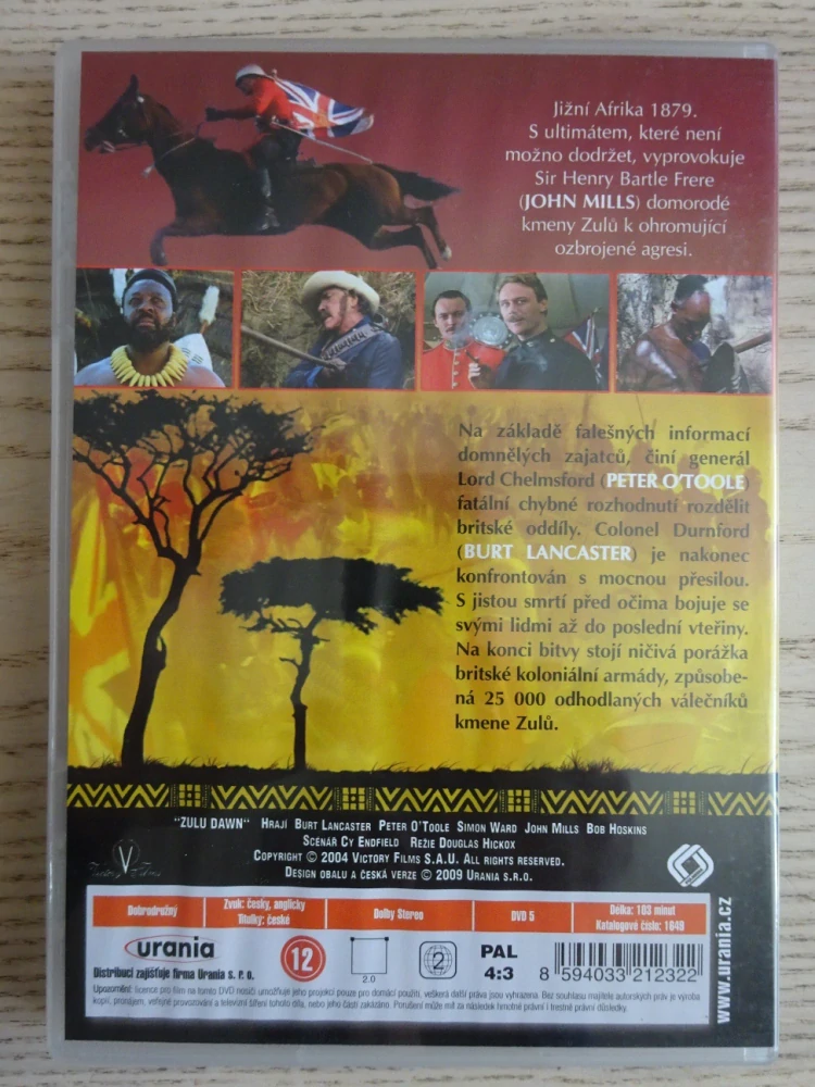 SVÍTÁNÍ ZULŮ, DVD FILM