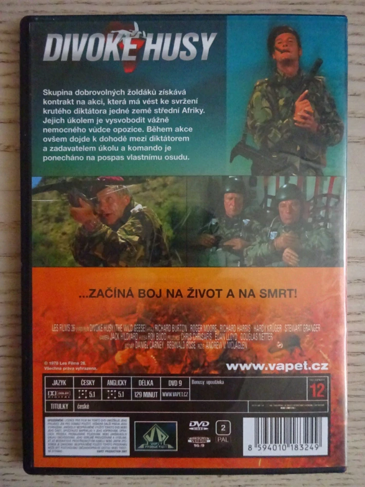 DIVOKÉ HUSY, DVD FILM