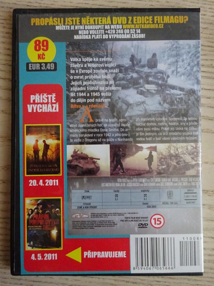 BITVA V ARDENÁCH, DVD FILM