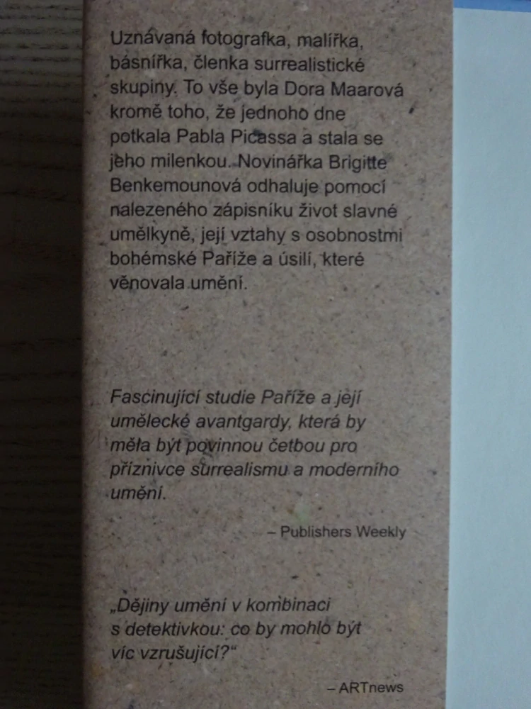 ZÁPISNÍK DORY MAAROVÉ, BRIGITTE BENKEMOUNOVÁ, **an