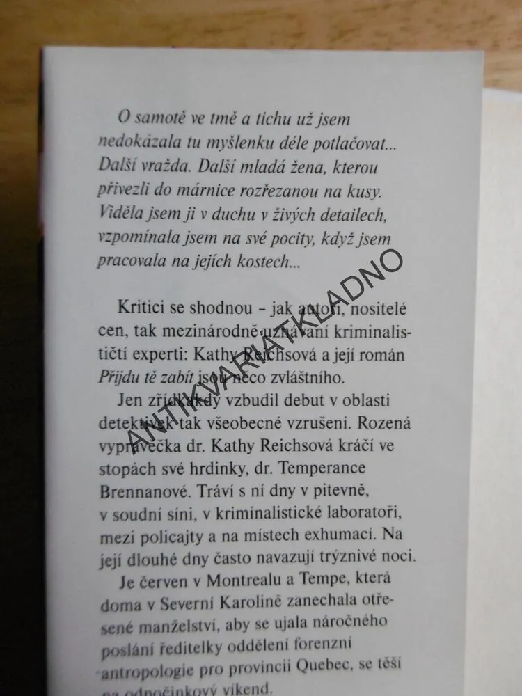 PŘIJDU TĚ ZABÍT, KATHY REICHSOVÁ