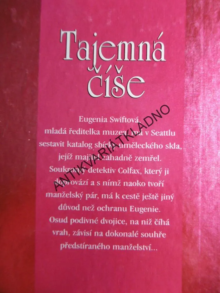 TAJEMNÁ ČÍŠE, JAYNE ANN KRENTZOVÁ, **an