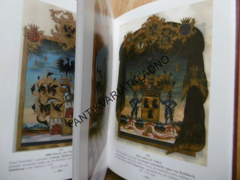 ERBOVNÍ LISTINY ARCHIVU NÁRODNÍHO MUZEA, HERALDIKA, ERBY,FIALA, KREJČÍK, P-A