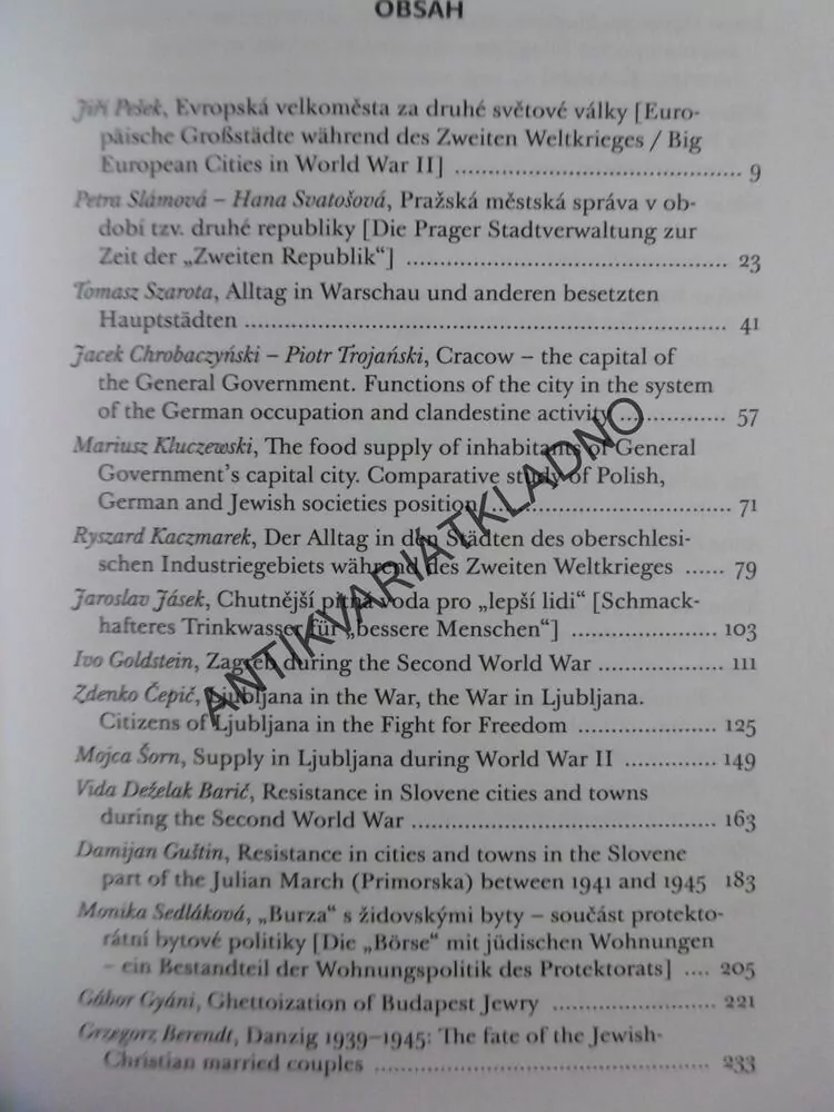 DOCUMENTA PRAGENSIA XXVI,EVROPSKÁ VELKOMĚSTA ZA 2.SV.V., P-A