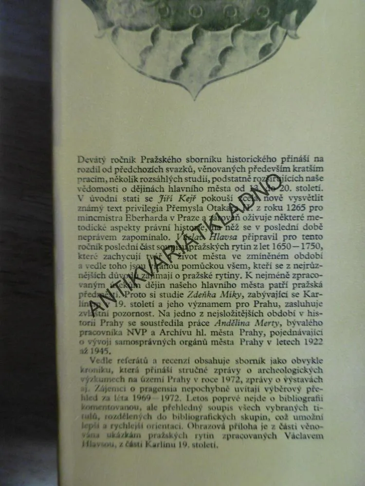 PRAŽSKÝ SBORNÍK HISTORICKÝ IX, 1975, P-A