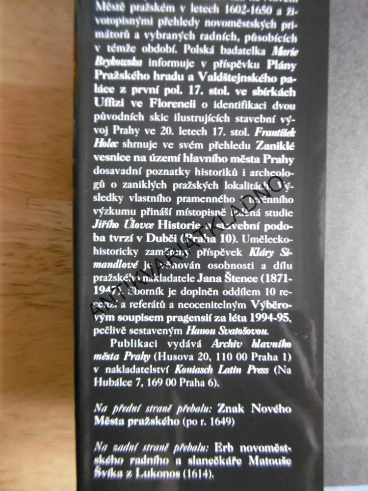 PRAŽSKÝ SBORNÍK HISTORICKÝ XXIX, 1996, P-A