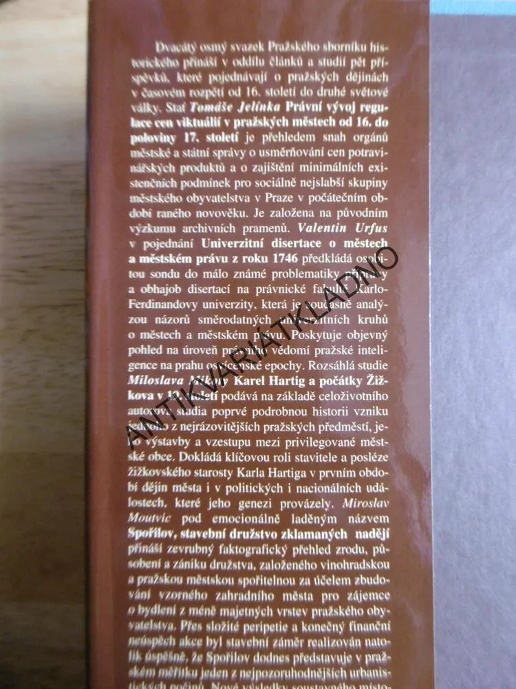 PRAŽSKÝ SBORNÍK HISTORICKÝ XXVIII, 1995, P-A